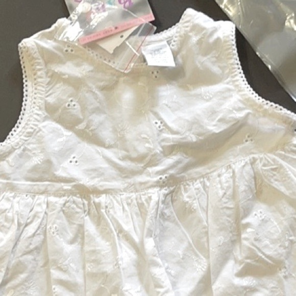 BABY You’re It! White Sleeveless Dress + Hat P/A23/3 - Picture 2 of 6